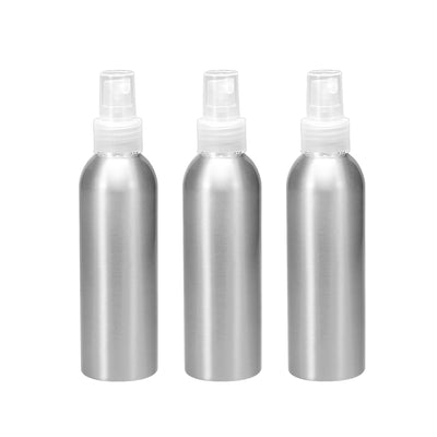 Harfington Uxcell 3pcs 5oz/150ml Aluminium Spray Bottle with Clear Fine Mist Sprayer, Empty Refillable Container Travel Bottle