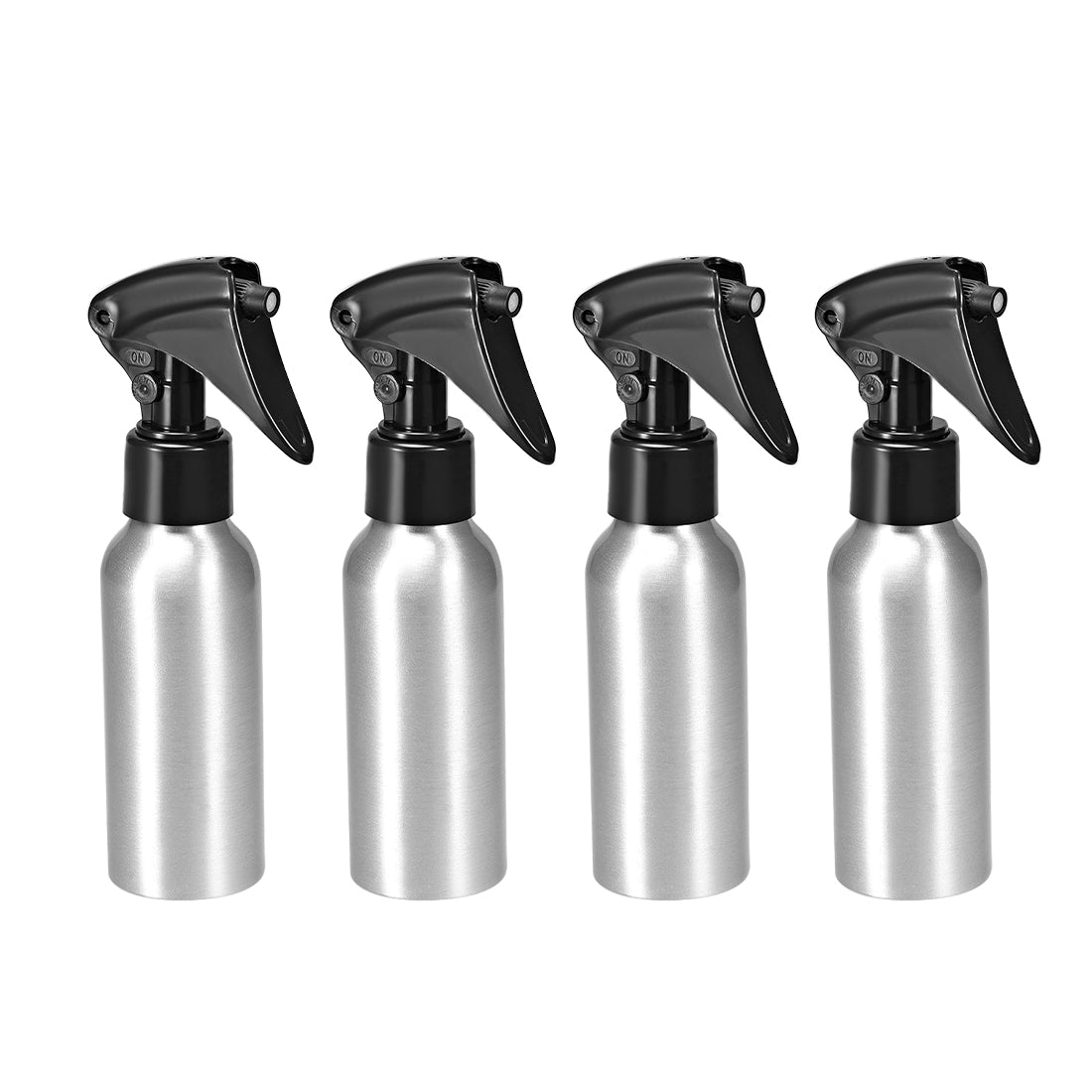 uxcell Uxcell 4pcs 4oz/120ml Aluminium Spray Bottle with Fine Mist Sprayer, Empty Refillable Container Travel Bottle