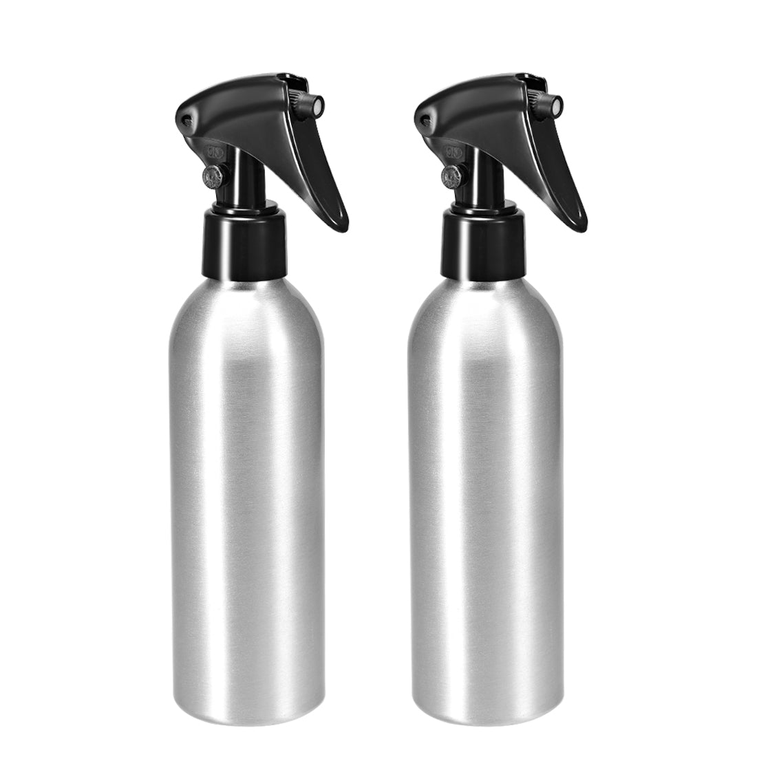 uxcell Uxcell 2pcs 7oz/200ml Aluminium Spray Bottle with Fine Mist Sprayer, Empty Refillable Container Travel Bottle