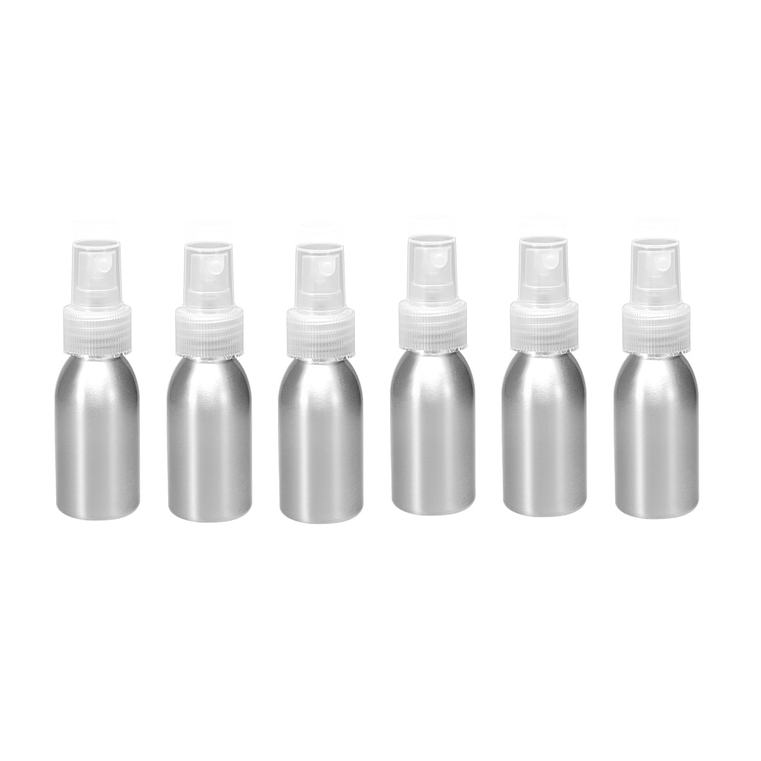 uxcell Uxcell 6pcs 1oz/30ml Aluminium Spray Bottle with Clear Fine Mist Sprayer, Empty Refillable Container Travel Bottle