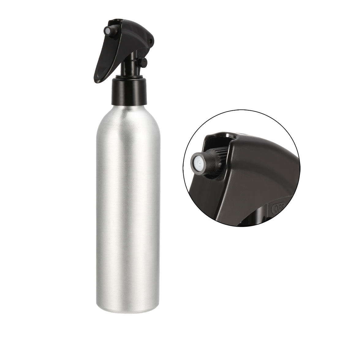 uxcell Uxcell 8.5oz/250ml Aluminium Spray Bottle with Fine Mist Sprayer, Empty Refillable Container Travel Bottle