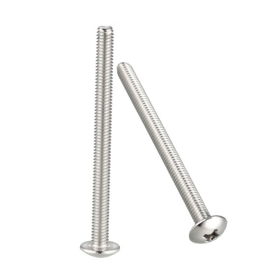 Harfington Uxcell Machine Screws, Phillips Truss Head Screw, 304 Stainless Steel