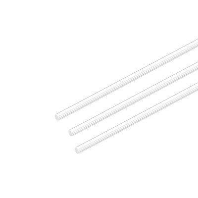 Harfington Uxcell 3mm Dia 20" Long Acrylic Round Rod,Clear Acrylic rods PMMA Bar 3pcs