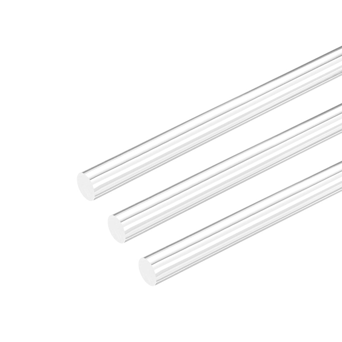 uxcell Uxcell 10mm Dia 10"Long Acrylic Round Rod,Clear Acrylic rods PMMA Bar 3pcs