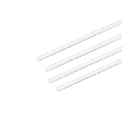 Harfington Uxcell 1.5mm × 20" ABS Plastic Round Bar Rod for Architectural Model Making DIY 4pcs