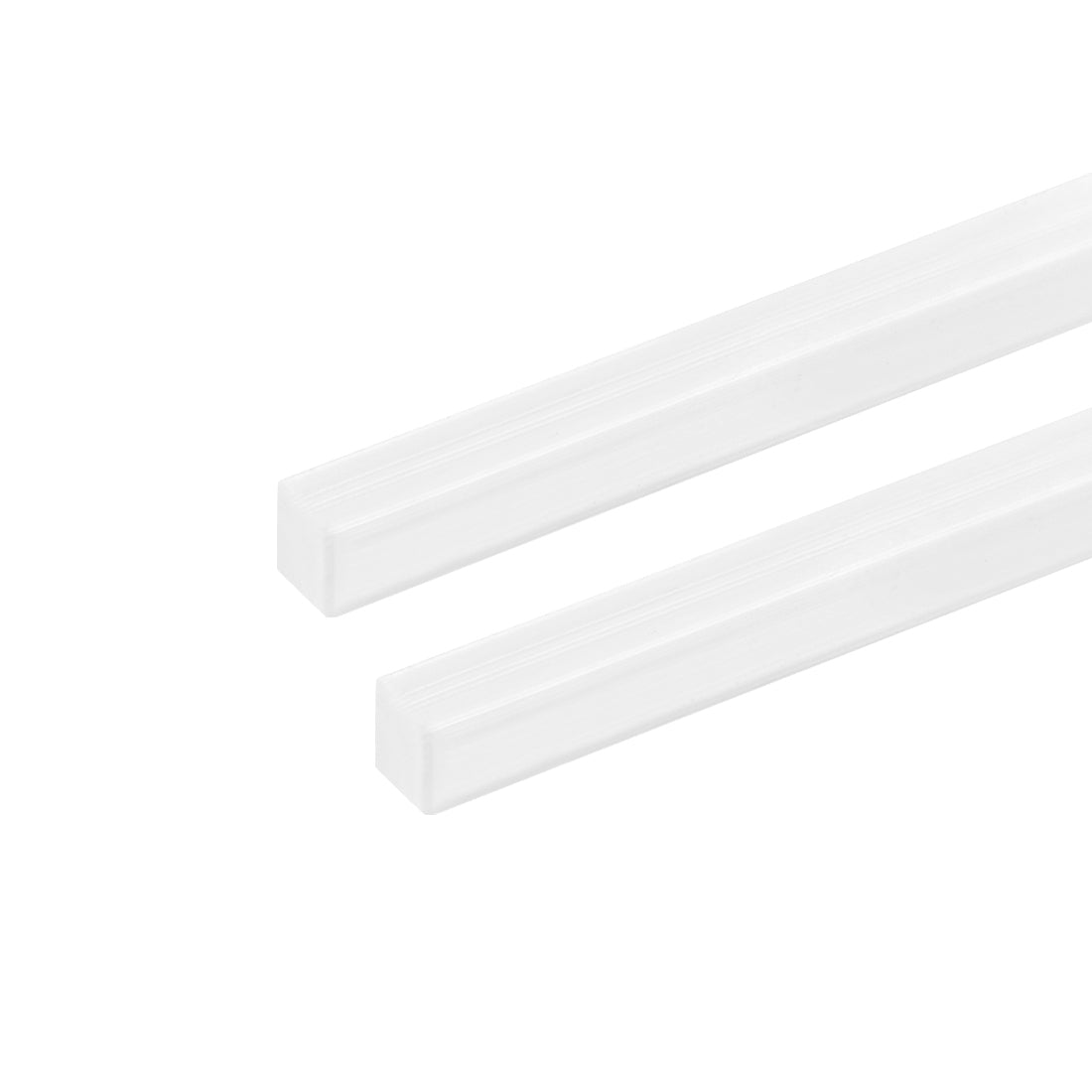 uxcell Uxcell 6mm × 6mm × 20" ABS Plastic Square Bar Rod for Architectural Model Making 2pcs