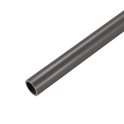 Harfington Uxcell PVC Rigid Round Tubing,16mm ID x 20mm OD,0.5M/1.64Ft Length,Gray