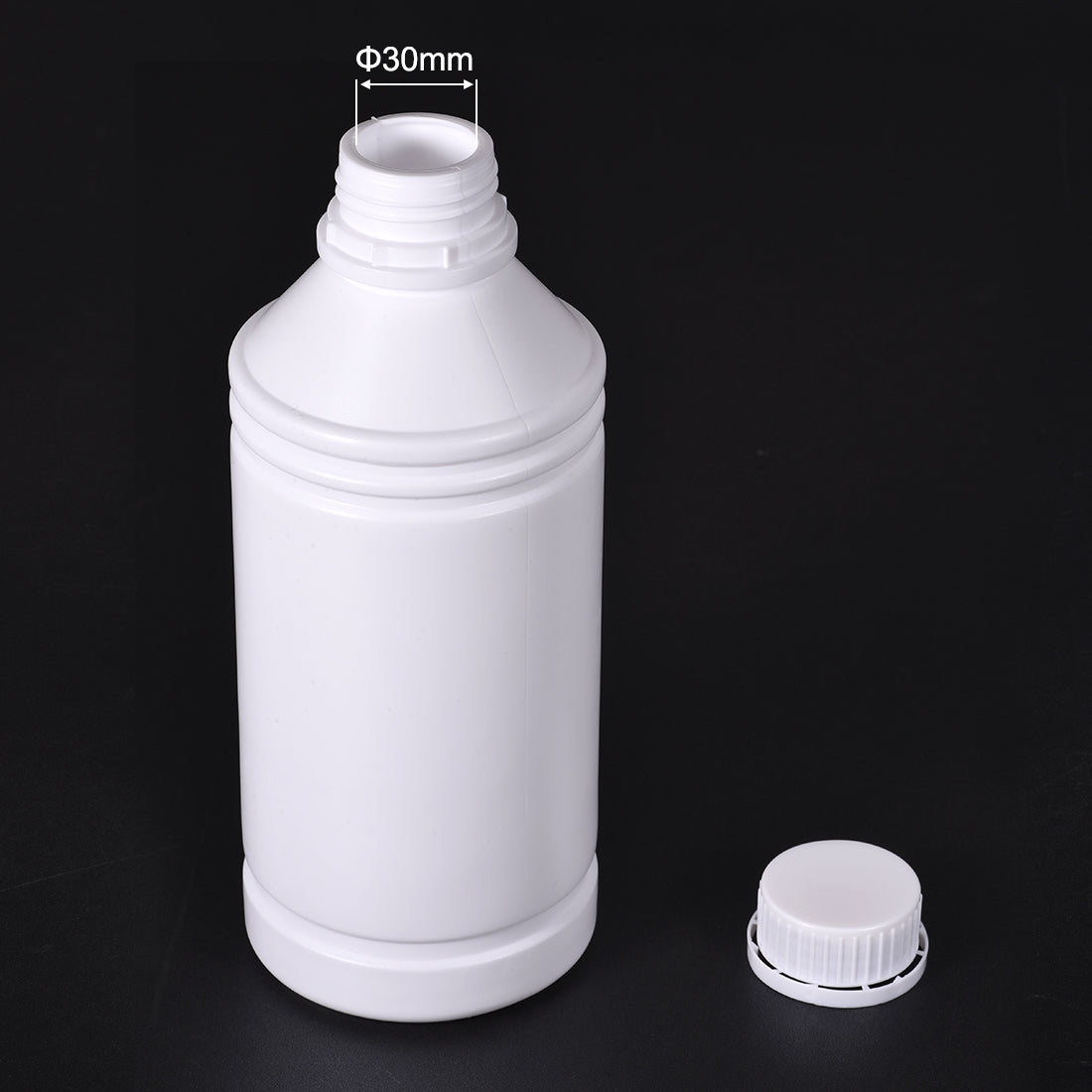 uxcell Uxcell Plastic Lab Chemical Reagent Bottle 1000ml/ 34oz Wide Mouth Sample Sealing Liquid Storage Container 2pcs