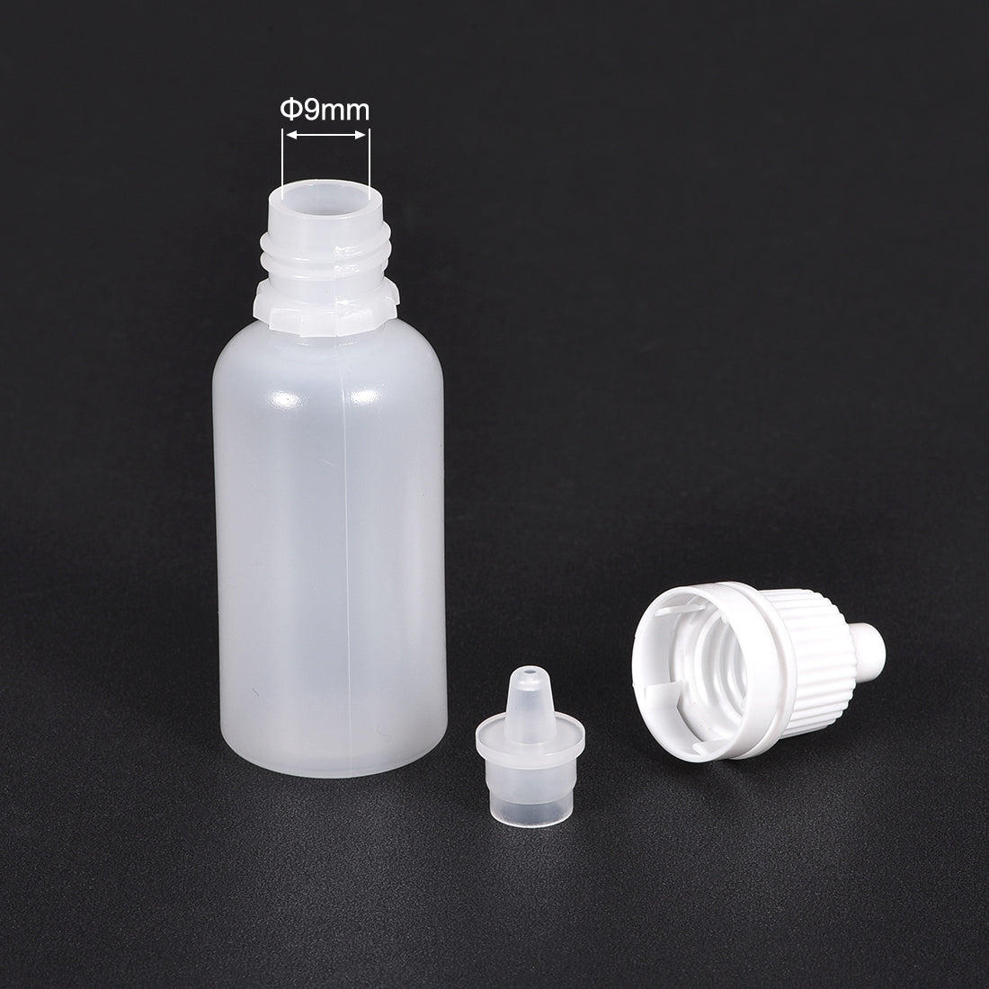 uxcell Uxcell 20ml/0.68 oz Empty Squeezable Dropper Bottle White 20pcs