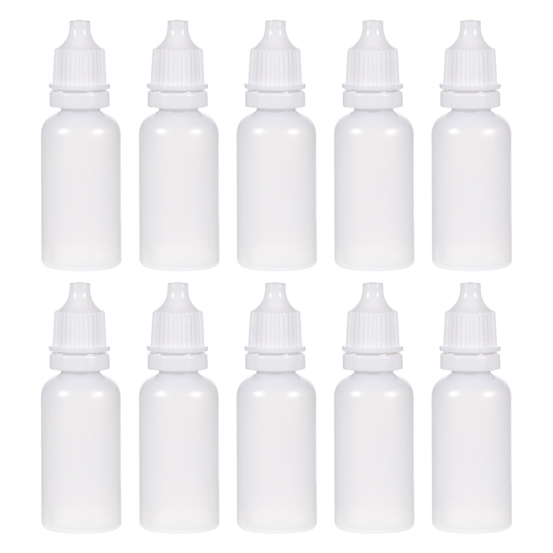 uxcell Uxcell 20ml/0.68 oz Empty Squeezable Dropper Bottle White 20pcs