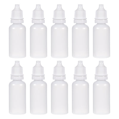 Harfington Uxcell 20ml/0.68 oz Empty Squeezable Dropper Bottle White 20pcs