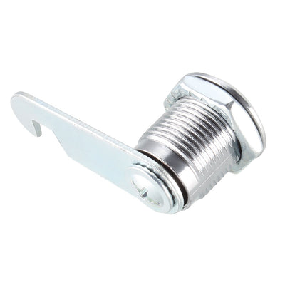 Harfington Uxcell Cam Lock 20mm Cylinder Length Fit Up to 1/2-inch Thick Panel Keyed Alike 4Pcs