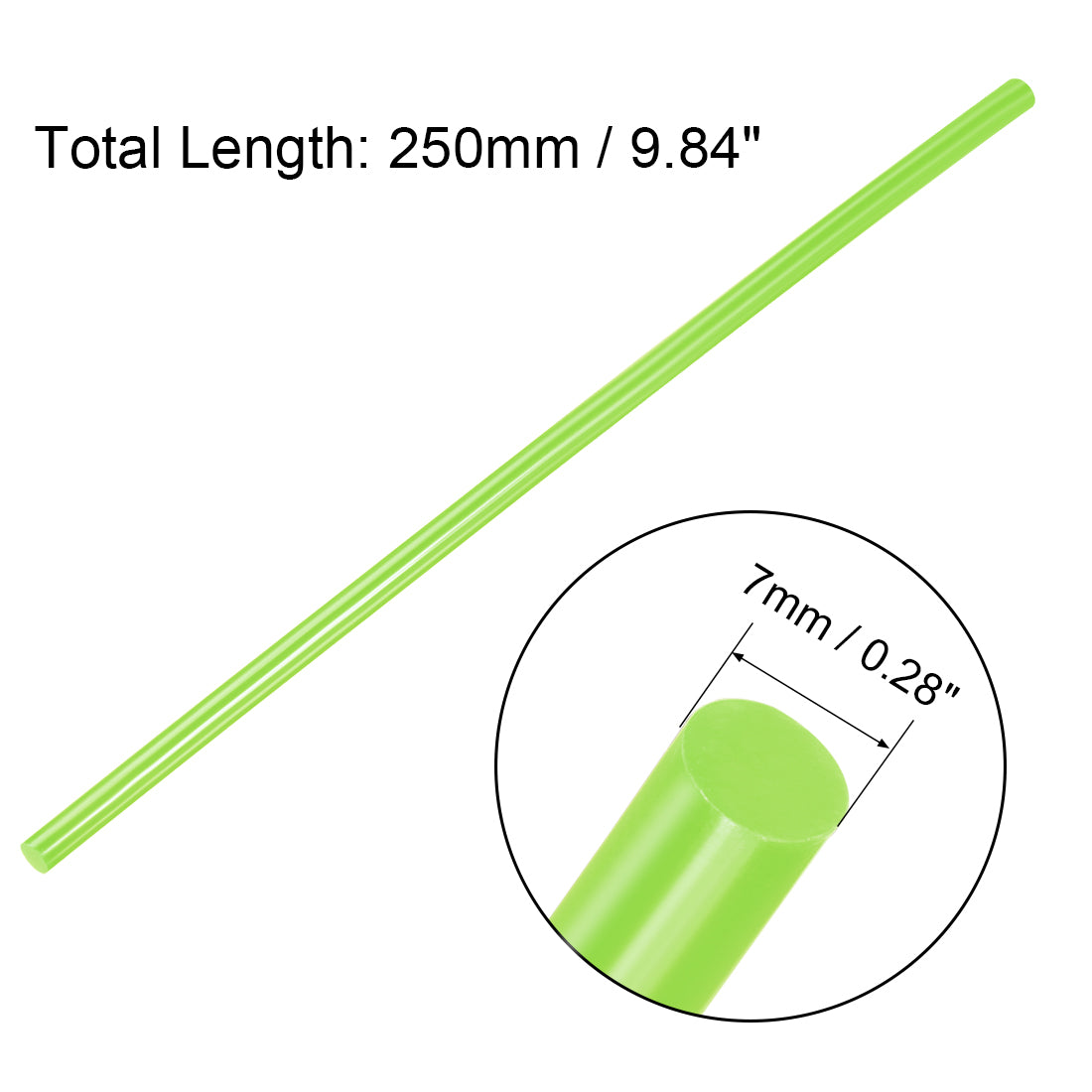 uxcell Uxcell Hot Melt Glue Gun Sticks, 250mm Long x 7mm Diameter,for Most Glue Guns, Perfect for DIY Craft Projects and Sealing,Light Green,10pcs