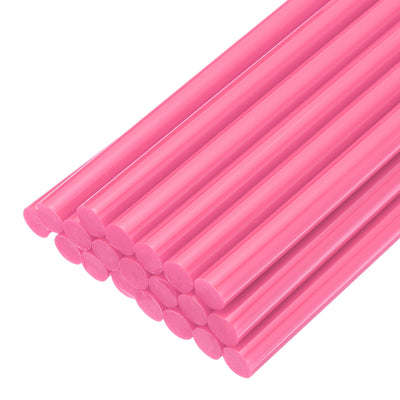 Harfington Uxcell Hot Melt Glue Gun Sticks, 250mm Long x 11mm Diameter,Compatible with Most Glue Guns, Perfect for DIY Craft Projects and Sealing,Pink,20pcs