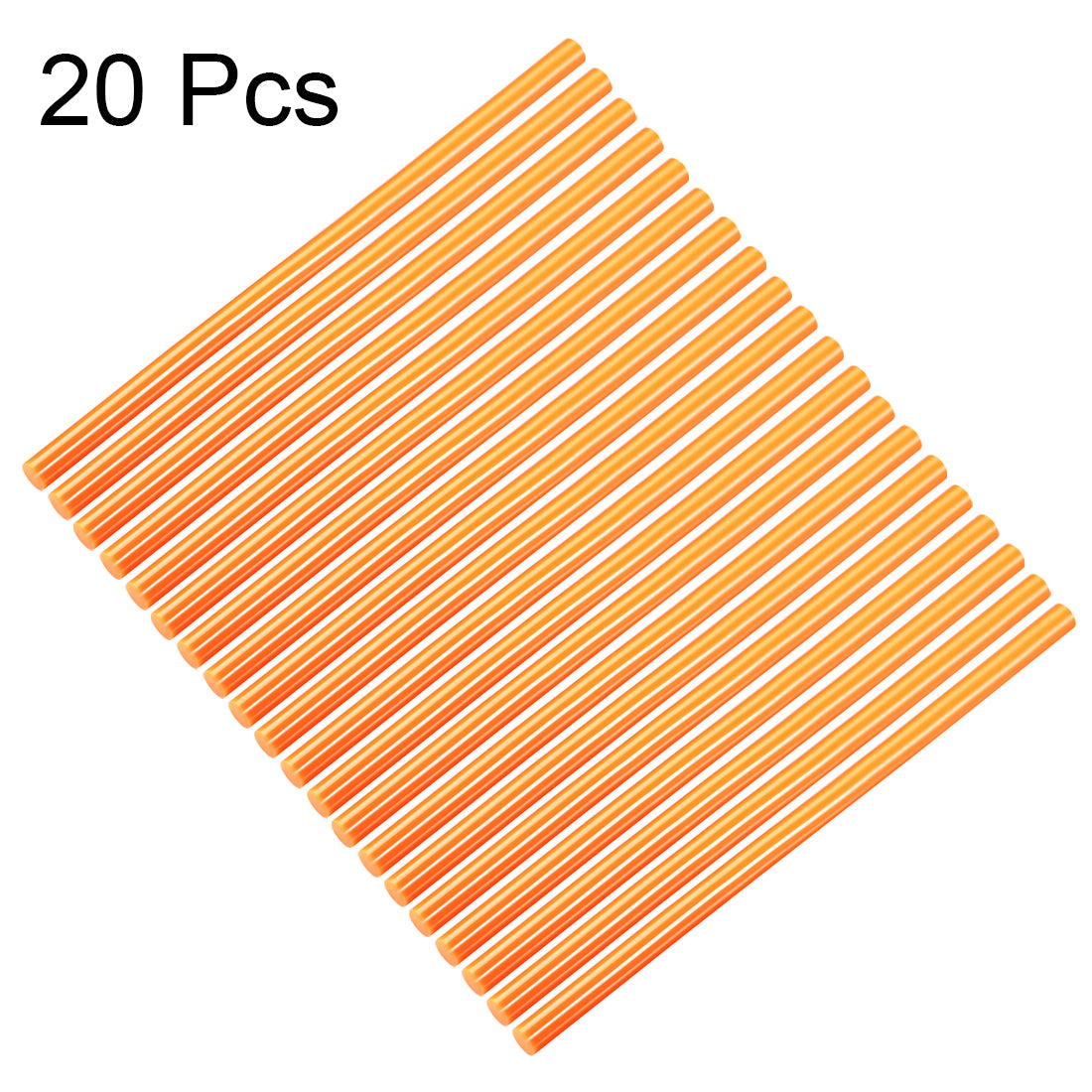 uxcell Uxcell Hot Melt Glue Gun Sticks, 250mm Long x 11mm Diameter,Compatible with Most Glue Guns, Perfect for DIY Craft Projects and Sealing,Orange,20pcs