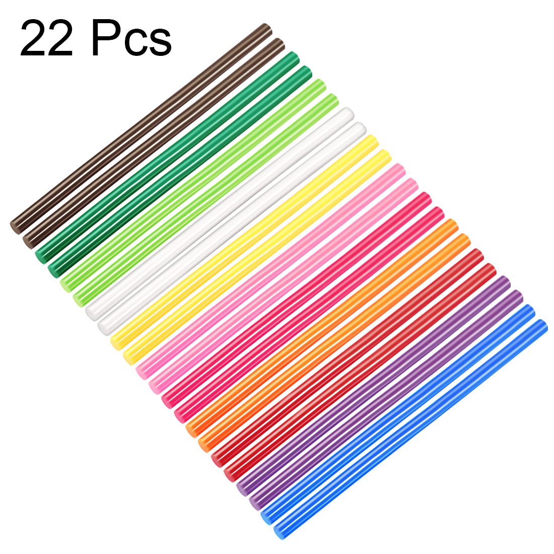 uxcell Uxcell Colorful Hot Melt Glue Gun Sticks, 250mm Long x 11mm Diameter,for Most Glue Guns, Perfect for DIY Craft Projects and Sealing,22pcs