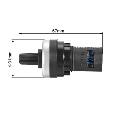 Harfington Uxcell 1Pcs LA42DWQ-22 22mm 1K ohm Governor Rotary Potentiometer Inverter Converter Resistance Variable Frequency Converter Speed Drive Potentiometer