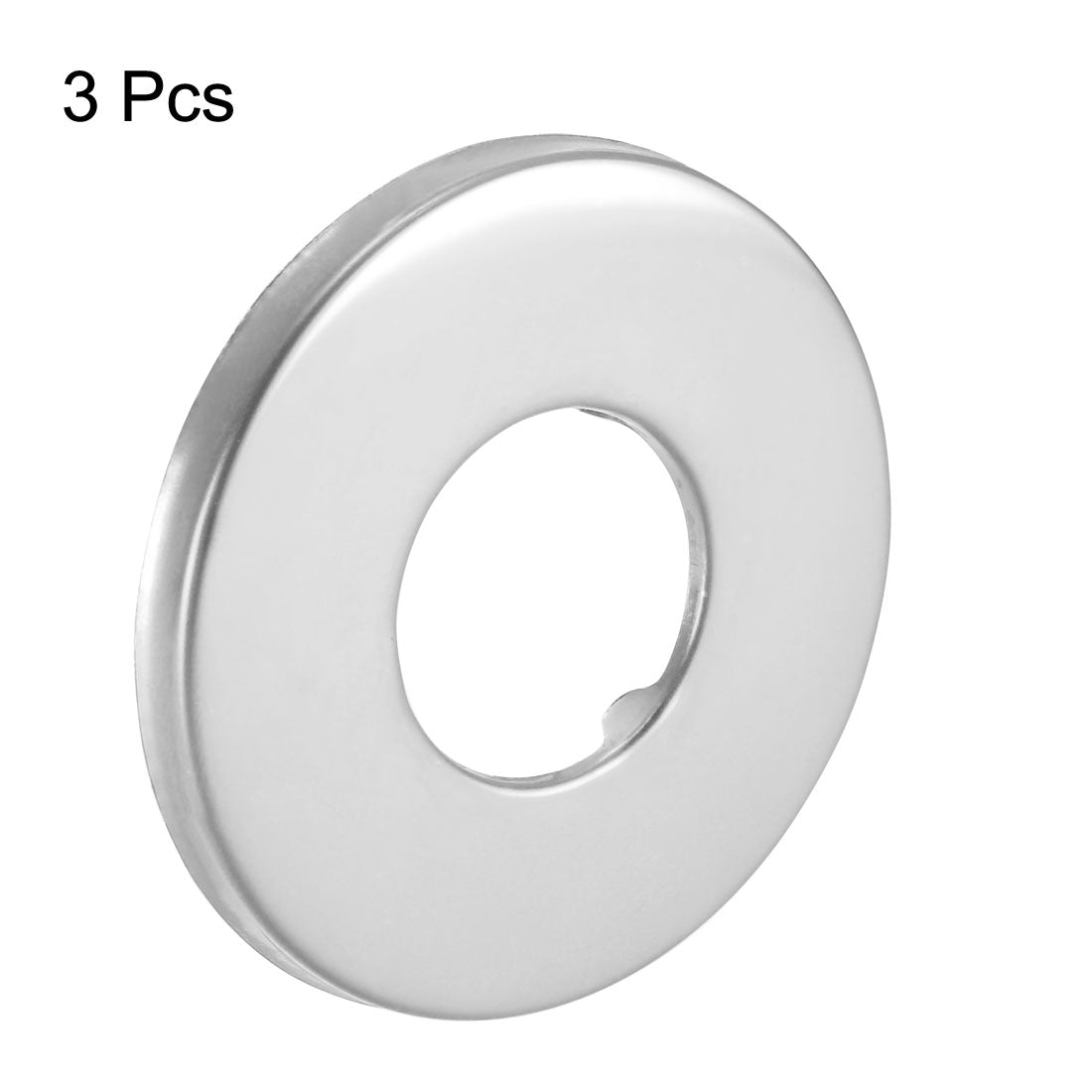 Uxcell Uxcell Round Escutcheon Plate 54x5mm Stainless Steel Polishing for 21mm Diameter Pipe 3Pcs