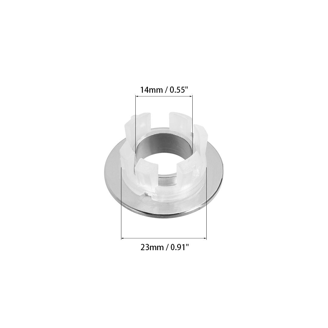 uxcell Uxcell Sink Basin Trim Overflow Cover Copper Insert in Hole Round Caps