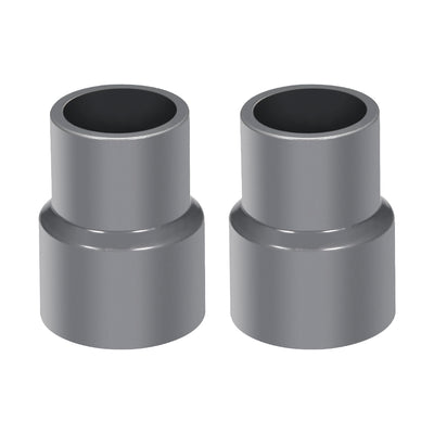 Harfington Uxcell 25mm x 20mm PVC Reducing Coupling Hub by Hub, DWV Pipe Fitting, Gray 2Pcs