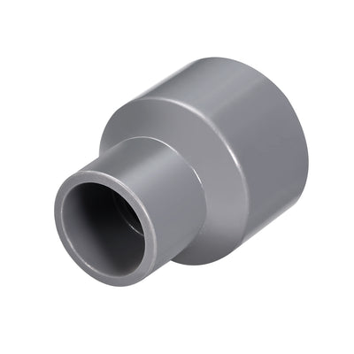 Harfington Uxcell 32mm x 20mm PVC Reducing Coupling Hub by Hub, DWV Pipe Fitting, Gray 2Pcs