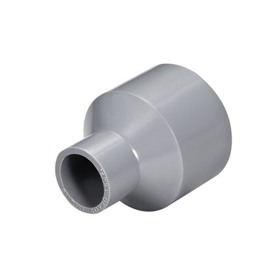 Harfington Uxcell 40mm x 20mm PVC Reducing Coupling Hub by Hub, DWV Pipe Fitting, Gray 2Pcs