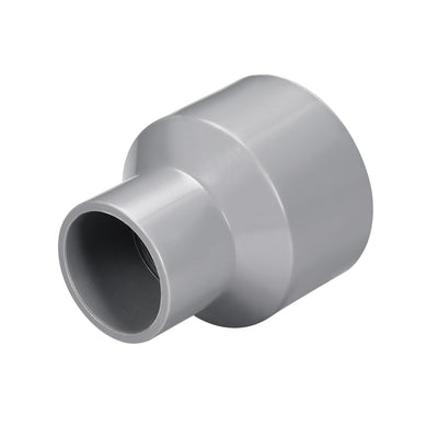 Harfington Uxcell 50mm x 32mm PVC Reducing Coupling Hub by Hub, DWV Pipe Fitting, Gray 10Pcs