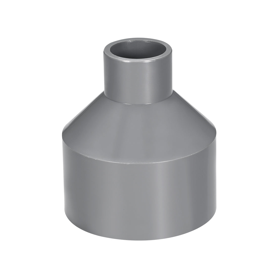 uxcell Uxcell 63mm x 25mm PVC Reducing Coupling Hub by Hub, DWV Pipe Fittings Gray