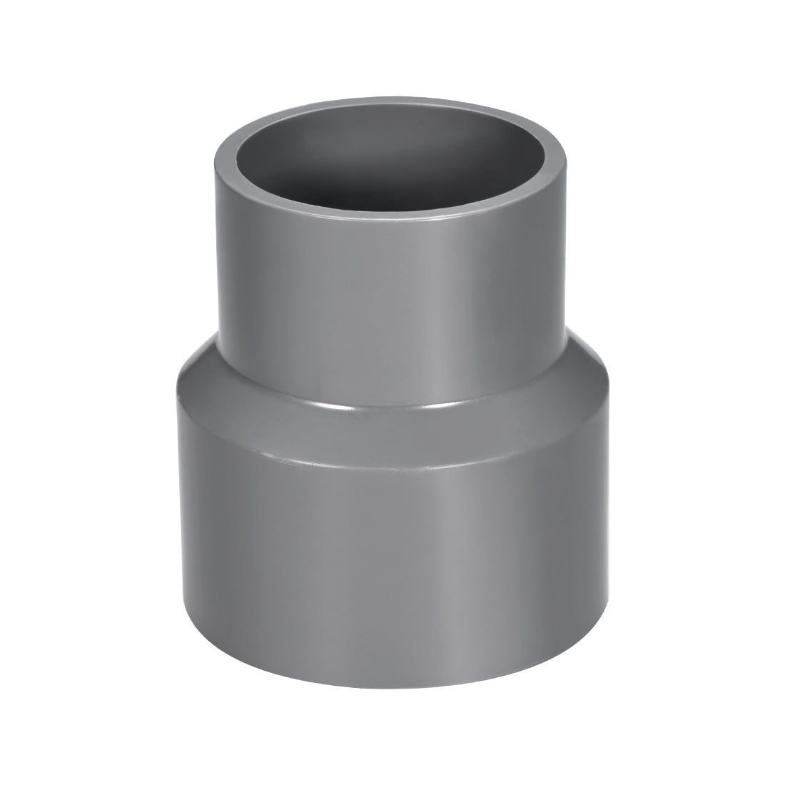 uxcell Uxcell 63mm x 50mm PVC Reducing Coupling Hub by Hub, DWV Pipe Fittings Gray