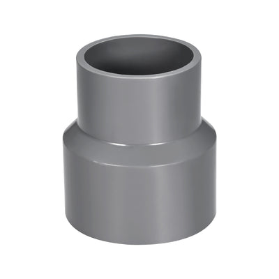 Harfington Uxcell 63mm x 50mm PVC Reducing Coupling Hub by Hub, DWV Pipe Fittings Gray