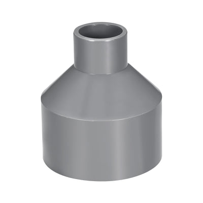 Harfington Uxcell 75mm x 32mm PVC Reducing Coupling Hub by Hub, DWV Pipe Fittings Gray