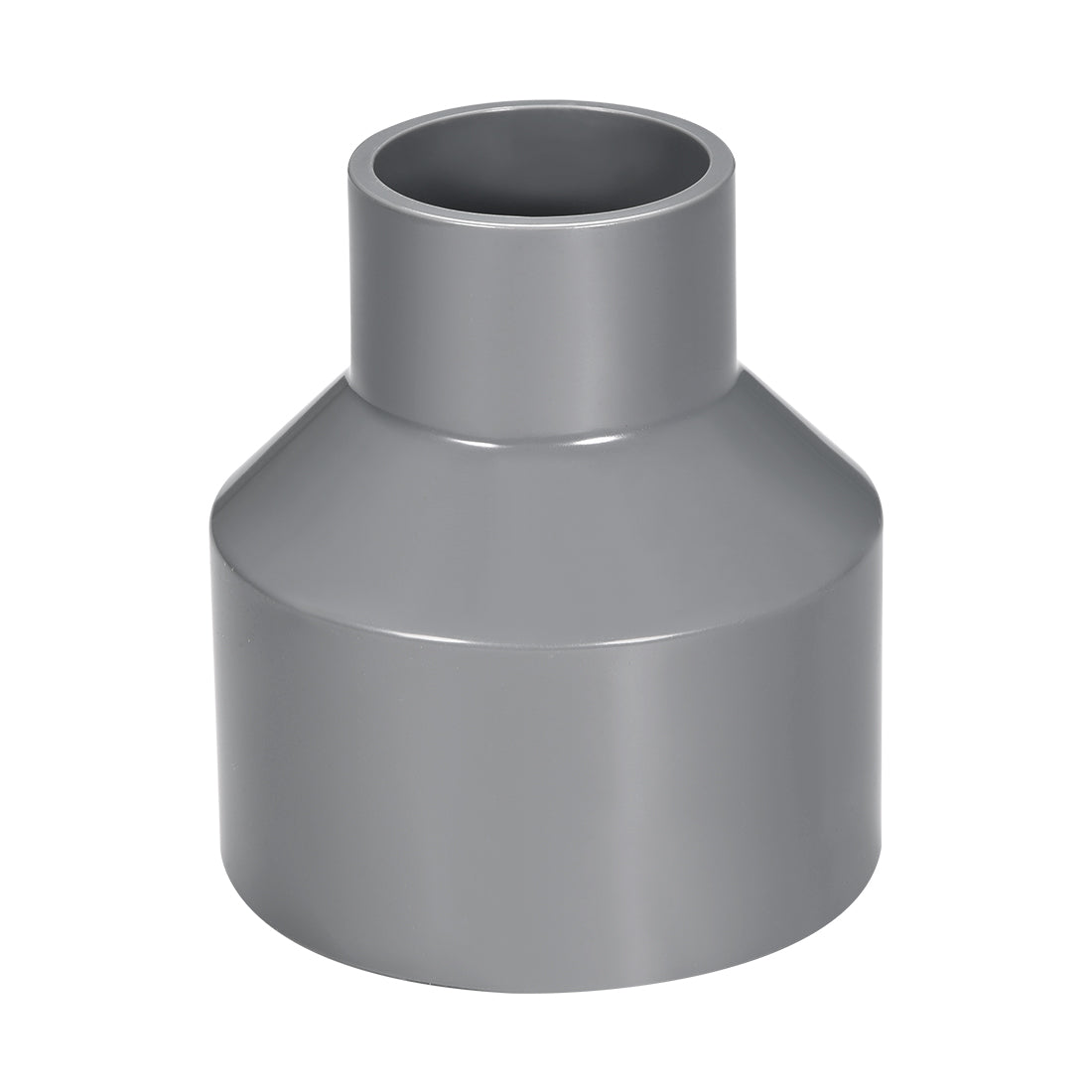 uxcell Uxcell 75mm x 40mm PVC Reducing Coupling Hub by Hub, DWV Pipe Fittings Gray