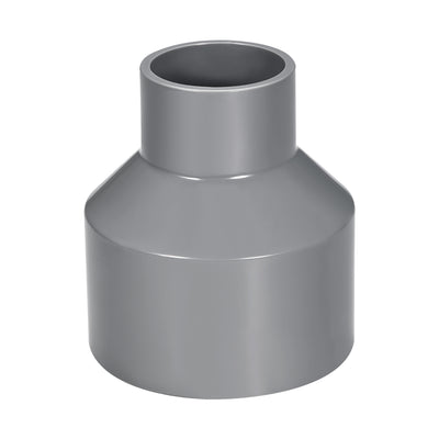 Harfington Uxcell 75mm x 40mm PVC Reducing Coupling Hub by Hub, DWV Pipe Fittings Gray