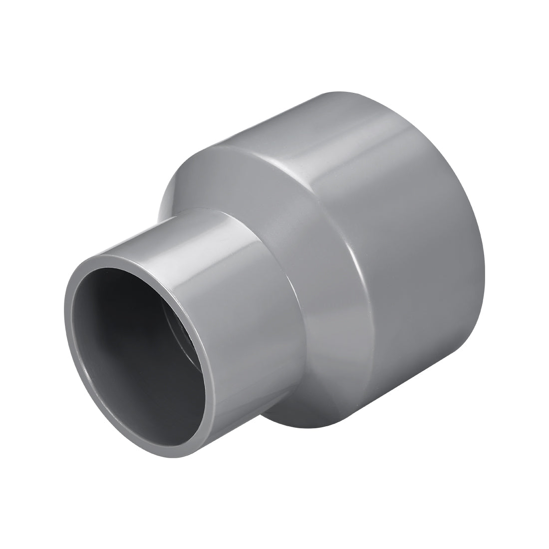 uxcell Uxcell 75mm x 50mm PVC Reducing Coupling Hub by Hub, DWV Pipe Fittings Gray