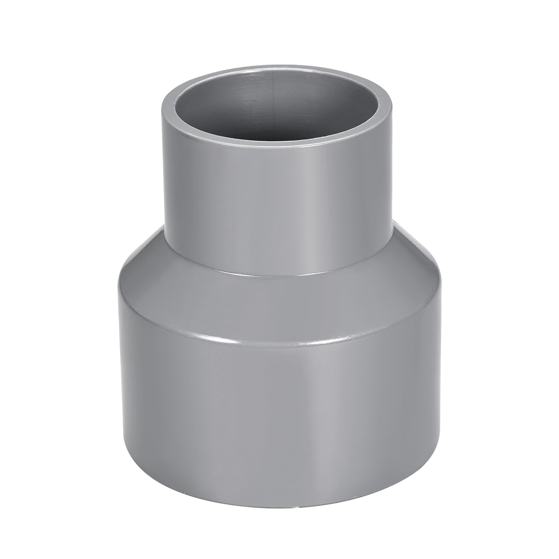 uxcell Uxcell 75mm x 50mm PVC Reducing Coupling Hub by Hub, DWV Pipe Fittings Gray