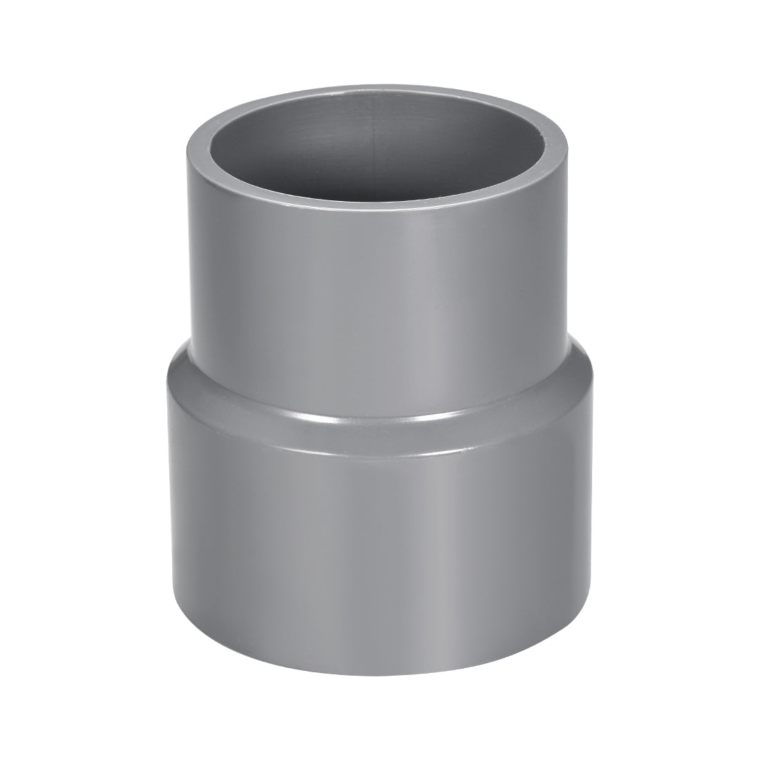 uxcell Uxcell 75mm x 63mm PVC Reducing Coupling Hub by Hub, DWV Pipe Fittings Gray