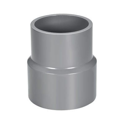 Harfington Uxcell 75mm x 63mm PVC Reducing Coupling Hub by Hub, DWV Pipe Fittings Gray