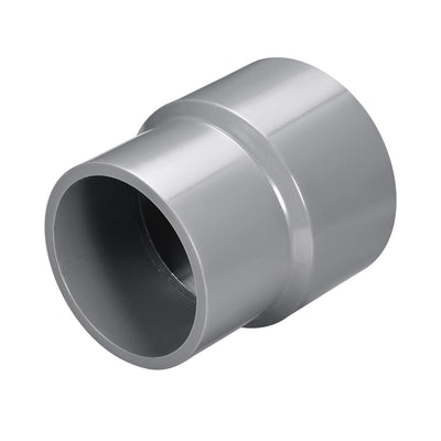 Harfington Uxcell 75mm x 63mm PVC Reducing Coupling Hub by Hub, DWV Pipe Fitting, Gray 2Pcs