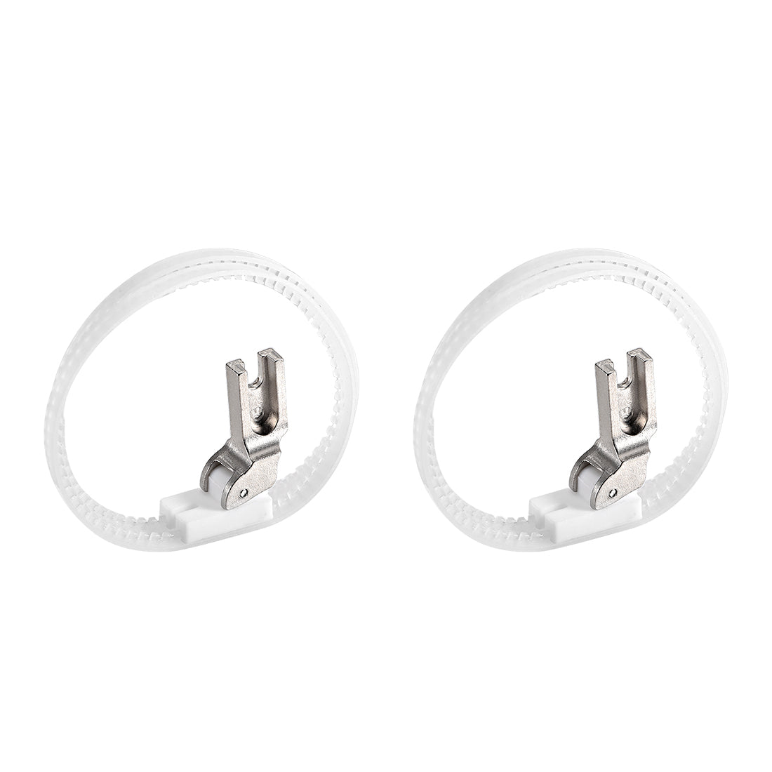 uxcell Uxcell #T35 Sewing Machine Double Nylon Ring Presser Foot for High Shank,White 2pcs