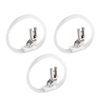 Harfington Uxcell #T35 Sewing Machine Double Nylon Ring Presser Foot for High Shank,White 3pcs