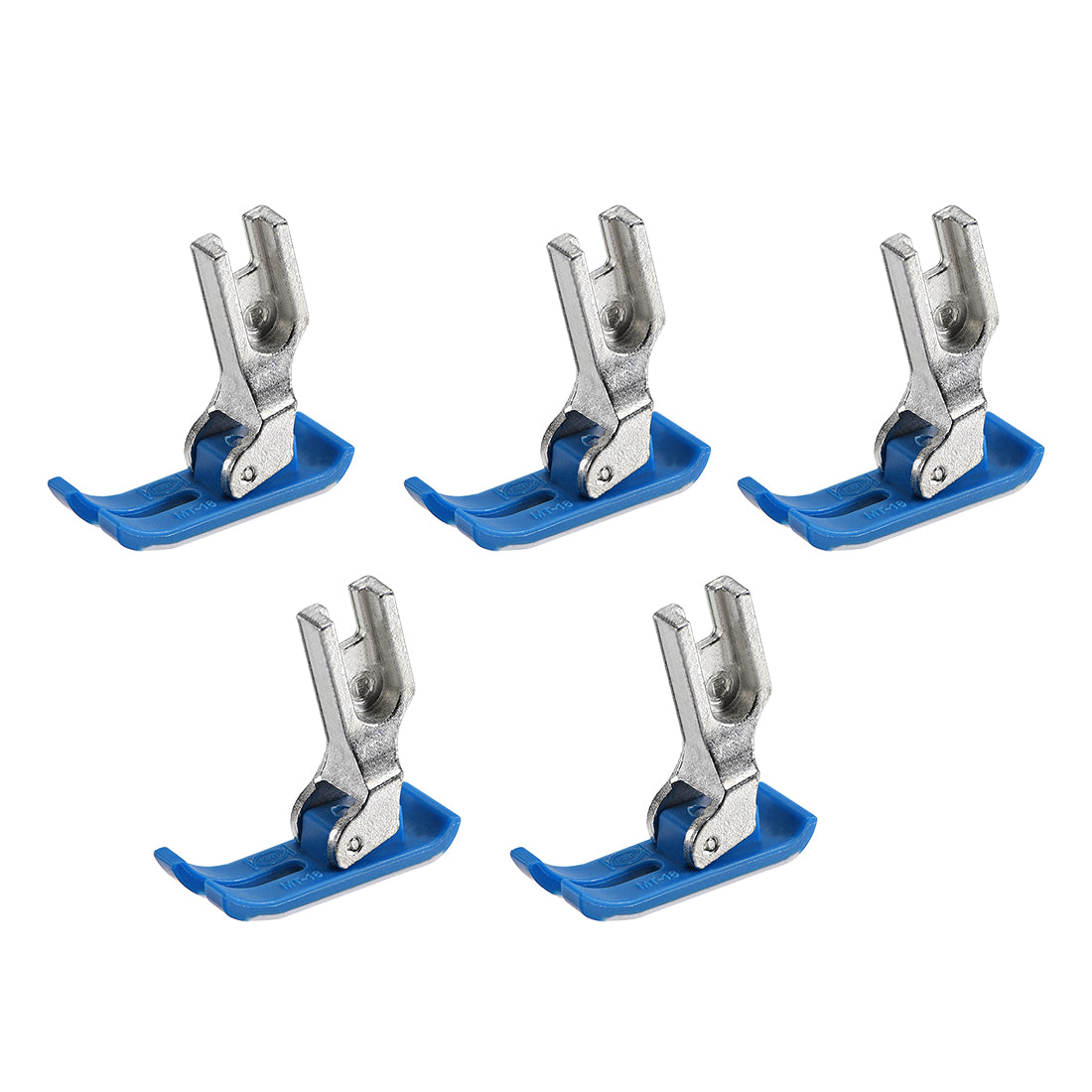 uxcell Uxcell MT-18 Industrial Sewing Machines Extra Thin Precise Presser Foot Blue 5pcs
