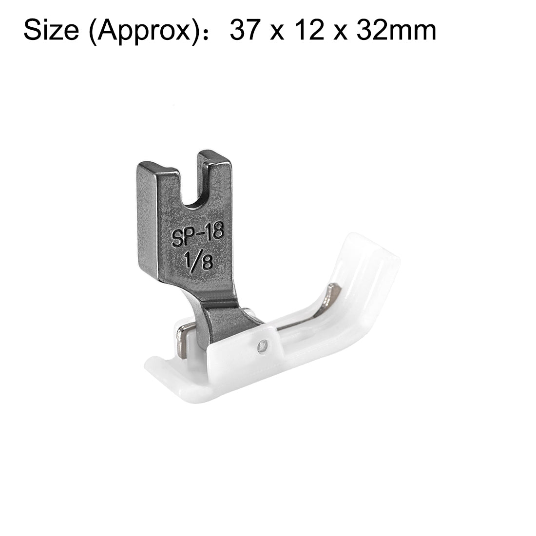 uxcell Uxcell #SP-18 Industrial Sewing Machine Hinged Presser Foot with Right Guide 1/8" (3mm) White
