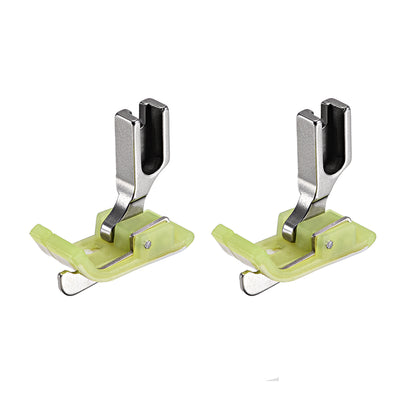 Harfington Uxcell #SP-18 Industrial Sewing Machine Hinged Presser Foot with Right Guide 1/4" (6mm) Green 2pcs