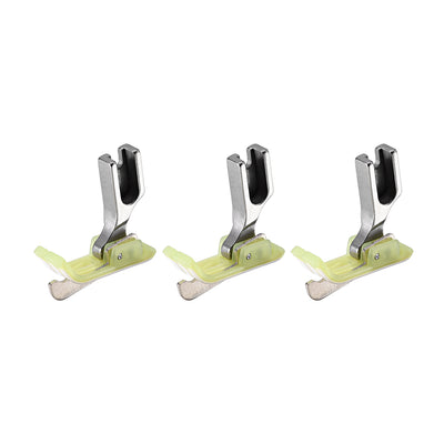 Harfington Uxcell #SP-18 Industrial Sewing Machine Hinged Presser Foot with Right Guide 1/8" (3mm) Green 3pcs