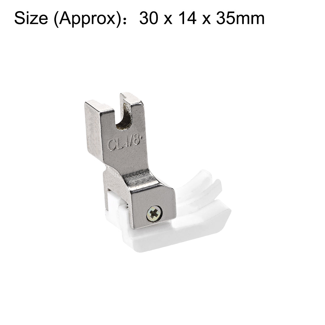 uxcell Uxcell 1/8" Left Side Edge Guide Compensating Presser Foot for Single Needle Industrial Sewing Machines