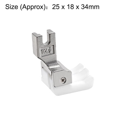 Harfington Uxcell 1/4" Left Side Edge Guide Compensating Presser Foot for Single Needle Industrial Sewing Machines