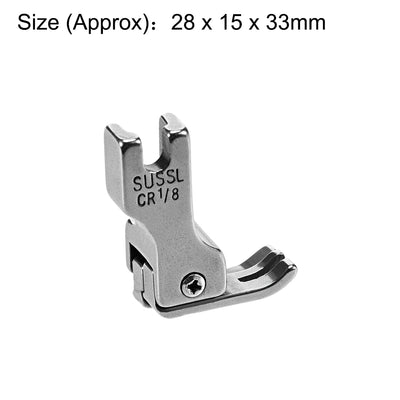 Harfington Uxcell #CR Right Compensating Presser Foot Fit for Industrial Sewing Machines (1/8")