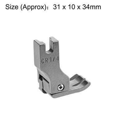 Harfington Uxcell #CR Right Compensating Presser Foot Fit for Industrial Sewing Machines (1/4")