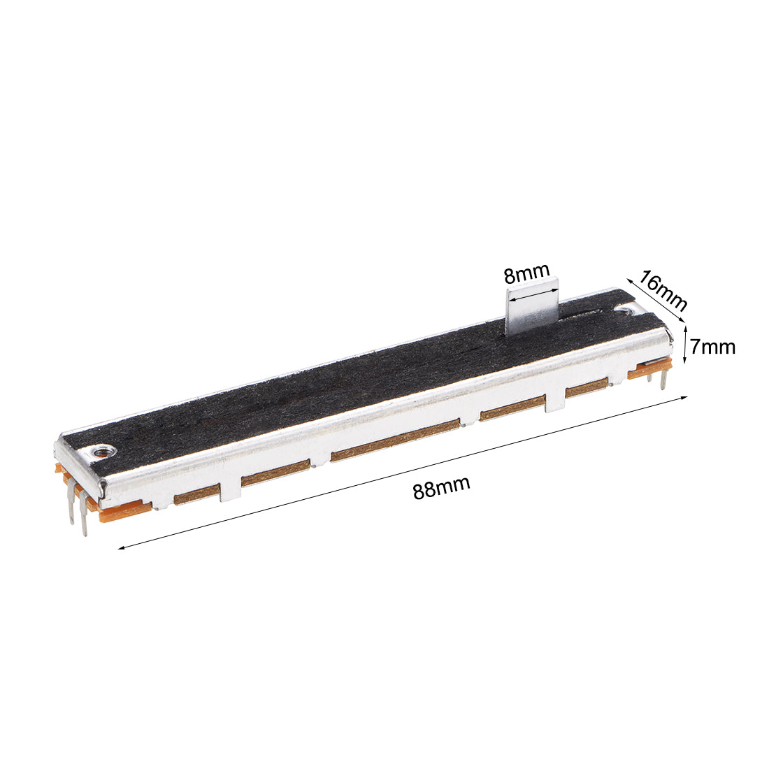 uxcell Uxcell Mischpult mit variablen Widerständen und Potentiometer an der geraden Seite 88mm-A10K-1Stk