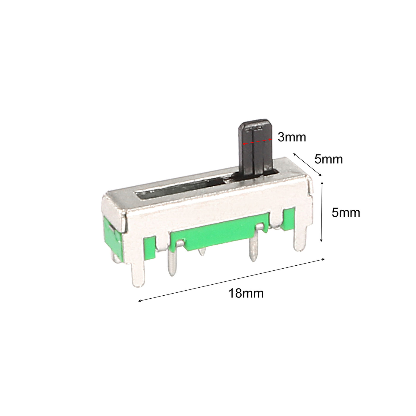 uxcell Uxcell 5St Fader Variable Widerstände Mischer Potentiometer Gerade Schiebe B503 B50K Ohm Einzel Linear Potentiometer zum Dimmen 18mm